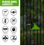 NEW Black Magnetic Screen Door, Door Screens with Magnets Heavy Duty, Mesh Screen Size 38x82Inch for Patio Sliding Screen Door, Kids Pets Freely Access, Away Mosquito
