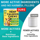 NEW Calming Hemp Treats for Dogs - Made in USA with Hemp Oil - Anxiety Relief - Separation Aid - Stress Relief During Fireworks, Storms, Thunder - Aggressive Behavior, Barking - 120 Soft Chews, BB: 08/26