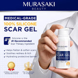NEW Sealed 100% Silicone Scar Gel Scars Cream - Advanced Scar Gel for Surgical Scars, C-Section, Stretch Marks, Acne, Injury, Burns, Keloids, Old and New Scars 1.06oz(30g) (Maximum Strength 100% Silicone), BB: 2029