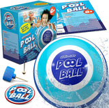 NEW THE ULTIMATE POOL BALL - You fill this ball with water to play underwater games - Dribble from the bottom of the pool and run underwater for endless summer fun (Navy/Teal), 9-inch