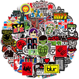 NEW Rock Music Band Stickers, 100 Pcs Vinyl Waterproof Decals Fashion Hip-Hop Decals Graffiti Stickers for Teens Adults Laptop Water Bottle Motorcycle Bicycle Skateboard Luggage Y4-YGTZ (Music)