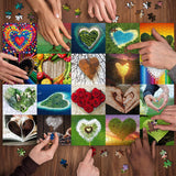 NEW Heart Shaped Puzzles for Adults 1000 Pieces and up, PICKFORU Love Puzzle as Wall Decors, Valentine's Day Puzzle for Puzzle Lovers