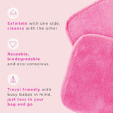 NEW ERASE YOUR FACE Makeup Remover Cloths - Reusable Microfiber Face Towels to Cleanse & Remove Makeup - Water Activated, Dual-Sided Design for Easy Use (8 Count)