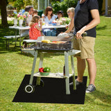 NEW EJPTOYS Yegbong-Outdoor Heat Resistant Fiberglass Fire Pit Mat, Under Grill Fire Pit Mat, BBQ Mat Fire Pit Mat, Fire Mat Deck Protection, Suitable for Outdoor Deck, Grass, Patio, Ground. (39inx60in), Retails $50
