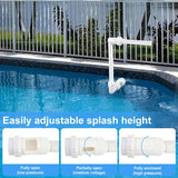 NEW Pool Fountain, Pool Sprinkler Fountain for Both Ground and Inground Pools Adjustable Waterfall Fountain Spray High-Pressure for Swimming Pool SPA Accessories