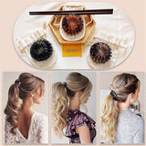 NEW Bird's Nest Hair Bands (7pcs) These coils stretch easily and generously to hold up all of your hair in a ponytail, messy bun or braid with ease