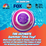 NEW THE ULTIMATE POOL BALL - You fill this ball with water to play underwater games - Dribble from the bottom of the pool and run underwater for endless summer fun (Pink/Purple), 9-inch