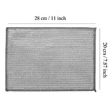 NEW 4 PCS Double Layer Wire Dishwashing Cloths Non Scratch Multipurpose Stainless Steel Cleaning Cloth 20x28 cm Two Layer Metal Wire Dishcloths Rag Towel for Kitchen Dish Sink Stove Top