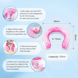 NEW Retails $33, DICEVER OutCool U-Flex Neck Coolers, Migraine Shoulder Relief Tube Wraps Cap, Large Reusable Ice Packs for Injuries, Stress, Hangover, Summer Hot Flashes, Outdoor Working, Travel, Pink