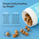 NEW TriOak Flea and Tick Prevention for Dogs Chewable: Natural Soft Dog Treats, Oral Pet Treatment for Dogs Health & Immunity - Daily Supplement & Repellent Chews for Small, Large Dog, Puppy Flea & Tick Control, BB: 07/26