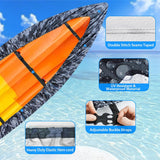 NEW Retails $104, Waterproof Kayak Canoe Cover Accessories,Boat Outdoor Oxford Storage Marine Cockpit Dust Cover UV Protection Ultra Strong Sunblock Shield for Fishing Boat/Kayak/Canoe, Camo, 15-16.4 Ft