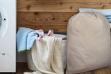NEW Urban Villa - 4 Pack Extra Large Canvas Heavy Duty Laundry Bags Natural Cotton -Multi Use- Size -28''x 36'', Retails $58