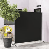 NEW Outsunny Single Indoor/Outdoor Privacy Screen, 5.9FT Tall Room Divider with UV30+ Protection, Freestanding Privacy Panel Partition with Stable Base for Indoor Outdoor Use, Black