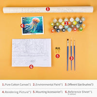NEW 16x20 TUMOVO Paint By Numbers For Adults Beginner WILD FLOWERS On Canvas Home Decor Unframed