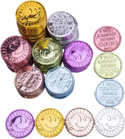 NEW Fateanuki 200 Pieces Plastic Coins Behavior Colored Reward Tokens I was Caught Being Good Incentive Educational Learning Kindness Behavior Pretend Play Coin