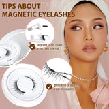 NEW Magna Magnetic Eyelashes without Eyeliner Magnetic Lashes Natural Look Reusable Magnetic Eyelashes Kit with Applicator, Wispy False Eyelashes No Glue or Liner Needed