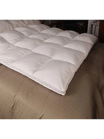 NEW Royal Elite Goose Featherbed 233 Thread Count Queen Mattress Topper, 600+ Fill, made in Canada! Retails $385