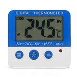 NEW Alarm Thermometer, ABS Indoor Outdoor Large Thermometer Mini Alarm Thermometer Compact and Lightweight