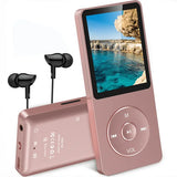 NEW Retails $40 16 GB, AGPTEK A02S 16GB MP3 Player with FM Radio, Voice Recorder, 70 Hours Playback and Expandable Rose Gold
