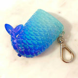 NEW Bath & Body Works PocketBac Mermaid Tail Hand Sanitizer Holder Blue
