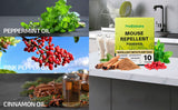 NEW Mouse Repellent Pouches: Mouse Repellent - Natural Rodent Repellent - Mice Repellent with Peppermint Oil - Rat Repellent - Plant-Based Formula - Safe for Kids & Pets - for a Rodent-Free Home