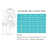 NEW U2SKIIN Mens Hooded Robe, Big and Tall Full Length Plush Robe for Men Long Fleece Bathrobe, Medium/Large