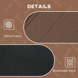 NEW Retails $90, PawHut Elevated Dog Bed with Canopy, Portable Raised Dog Cot for M Sized Dogs, Indoor & Outdoor, 30" x 24" x 29", Coffee