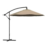 NEW 10ft Offset Patio Umbrella with easy crank handle, Sand, Retails $240