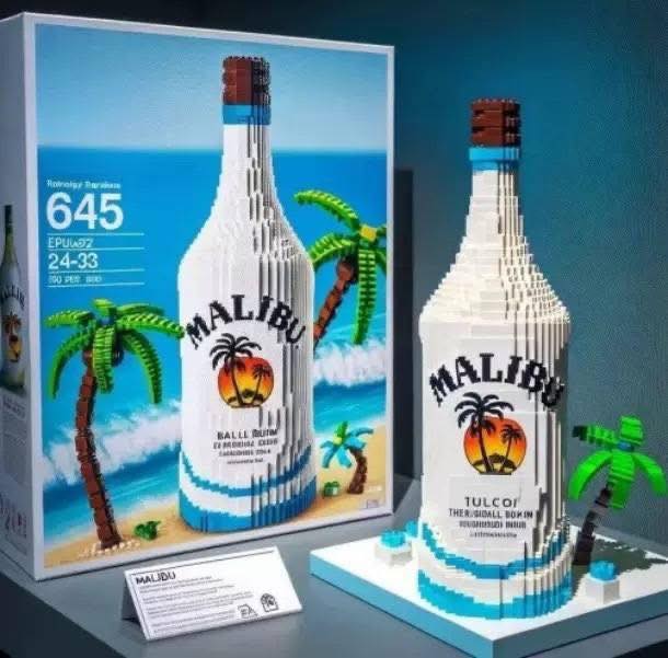 Alcohol Bottle Building Blocks, No. 2376/12, Tax Included