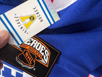 NEW Teemu Selanne Winnipeg Jets CCM Authentic Blue Throwback Jersey, Sz 50/Large, Retails $221+