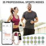NEW Fitness Tracker Smart Watch, Activity Tracker with 1.1" AMOLED Touch Color Screen, Waterproof Step Tracker for Android iPhones -GSL