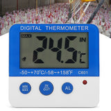 NEW Alarm Thermometer, ABS Indoor Outdoor Large Thermometer Mini Alarm Thermometer Compact and Lightweight