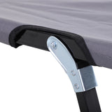 NEW Retails $300+, Outsunny 2 Person Folding Camping Cot For Adults, 50" Extra Wide Outdoor Portable Sleeping Cot With Carry Bag, Elevated Camping Bed, Beach Hiking, Grey Grey Steel