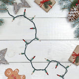 NEW Northlight 100-Count Red and Clear Mini Christmas Light Set, 20.25ft Green Wire