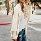 NEW Fridja Fashion Women's Boho drop shoulder Long Sleeve Solid Open Front Cardigan, great for all seasons! Cream! Sz ONE SIZE