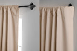 NEW Amazon Basics Easy to Install Adjustable Room Darkening Blackout Curtain Rod - Wraps Around, Blocks Light, for Heavy Curtains, 48" to 88", Black, Retails $41