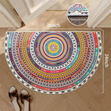 NEW Half Round Home Welcome Door Mat, 24''X36'' Indoor Welcome Doormat Outdoor Carpet Entrance Rug Living Room Bedroom Entrance Mat (24''X36'')