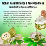 NEW Nutrigins - Premium Soursop Leaves Organic - 50 Leaves - Dried Soursop Tea Leaves - 100% Natural Wild Crafted Graviola Leaves - Hojas de Guanabana Vacuum Sealed For Freshness, BB: 12/09/26