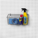 NEW Spectrum Diversified 88376 Pegboard & Wall Mount Basket, 15 x 5 x 7, Industrial Gray, 15"