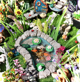 NEW 14 Piece Fairy Garden Miniature Pond Kit, includes everything you need to make fairy pond! Great reviews online