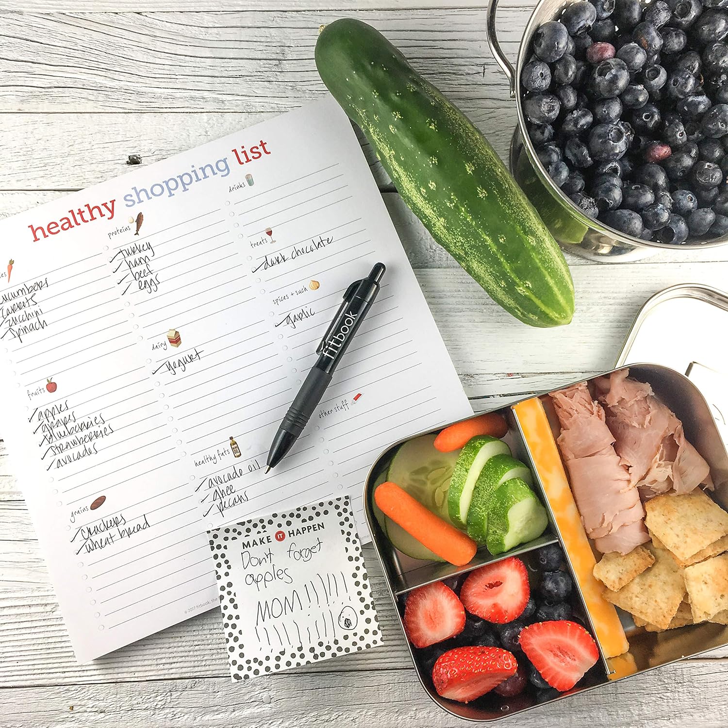 NEW Fitlosophy Eat Fit Weekly Meal Planner, Shopping List and Meal Prep Guide, 40 Pages