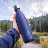 NEW CrazyCap 2.0 UV Water Purifier & Self Cleaning Stainless Steel Insulated Water Bottle - Turns Any Water Source Into Clean Drinkable Water - Perfect for Hiking, Camping, Travel and Survival, Dark Purple