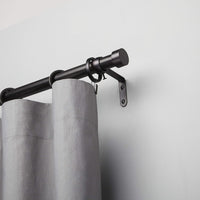 NEW Umbra-Cappa-Curtain-Rod,-Includes-2-Matching-Finials,-Brackets-&-Hardware,-36-to-66-Inches,-Black