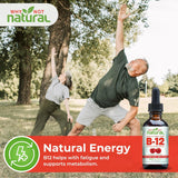 NEW Organic Vitamin B12 Liquid - Sublingual Extra Strength 60 x 5000 mcg Drops, Methylcobalamin, Natural Cherry Flavor, Vegan, Maximize Absorption and Energy, BB: 05/28