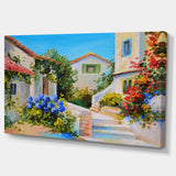 NEW Designart Houses Near Sea-Landscape Canvas Art Print-32x16, Retails $69+