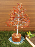 NEW Retails $50, Carnelian Crystal Gemstone Tree - Spiritual Gifts for Positive Energy - Crystal Room Decor - Meditation Stones - Reiki Gifts