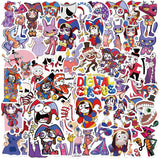 NEW Amazing Digital Circus Stickers (56 pcs) Cartoon Waterproof Decal Pack, for Toys Laptop Water Bottle Snowboard Luggage Hydro Flasks Waterproof Vinyl Decal for Teens Adults, Kids DIY (Circus)