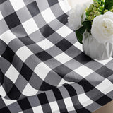 NEW Retails $40, XWZO Buffalo Plaid Window Curtains Semi-Sheer Light Filtering Grommet Checkered Drapes for Living Room & Bedroom, 42 x 63 Inch Length, Black & White, Set of 2 Panels