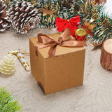 NEW DOYIDE Small Gift Boxes, 20 Pack 5x5x5 Inch Brown Elegant Paper Boxes with Ribbons, Crafting, Christmas Gift Box Wedding Party Favor, Cupcake, Candy, Bridesmaids Proposal Box