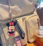 NEW Anime Silicone Keychain, Cartoon Silica Gel Key Ring for Women, Men, Minnie
